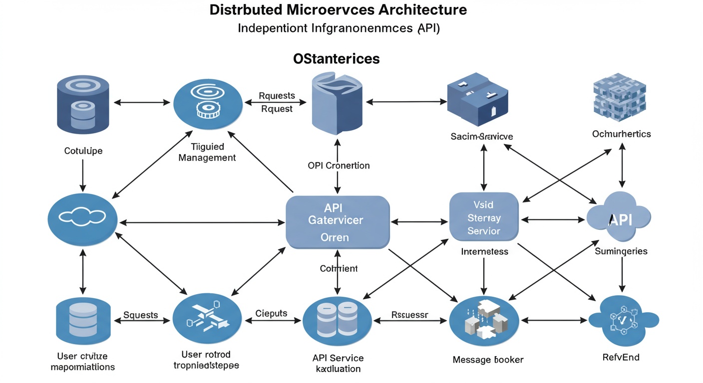 Microservices Architecture Explained by LogixInventor Conceptual Visualization