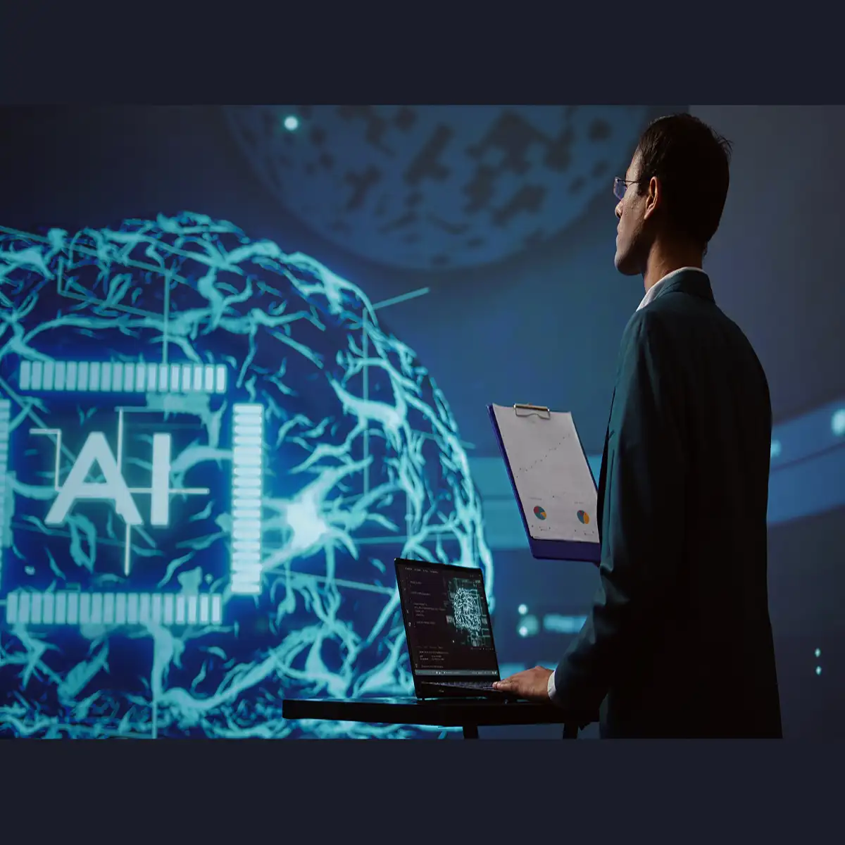 How Artificial Intelligence Is Transforming Small Businesses in 2026 Conceptual Visualization