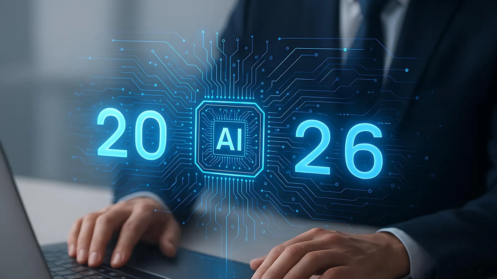 How Artificial Intelligence Is Transforming Small Businesses in 2026 Conceptual Visualization