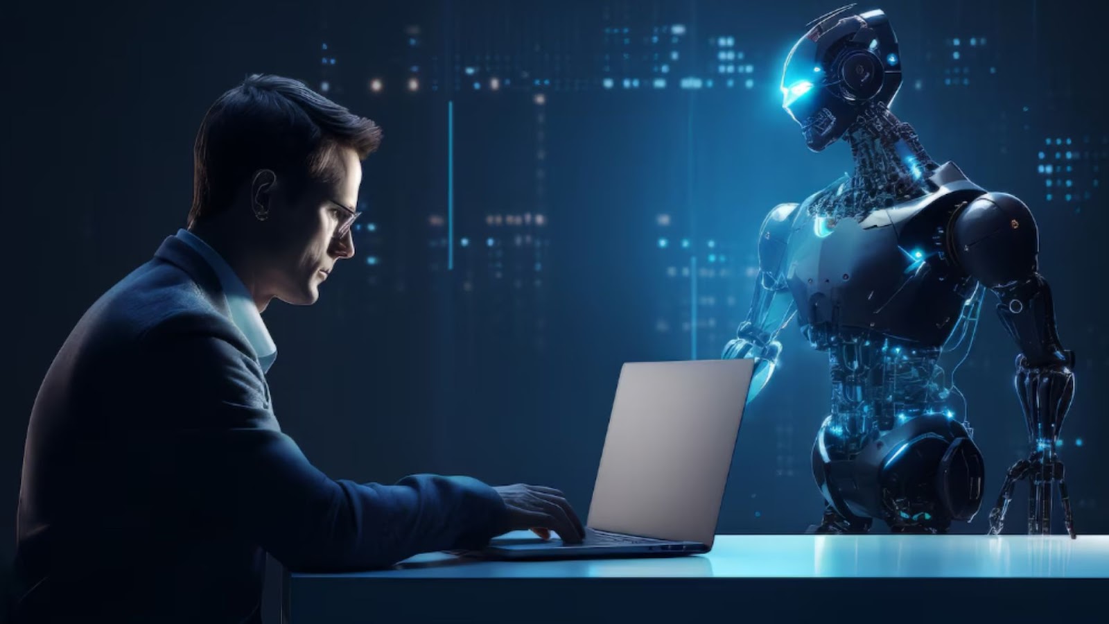 Top AI Tools Every Business Should Use to Increase Productivity Conceptual Visualization