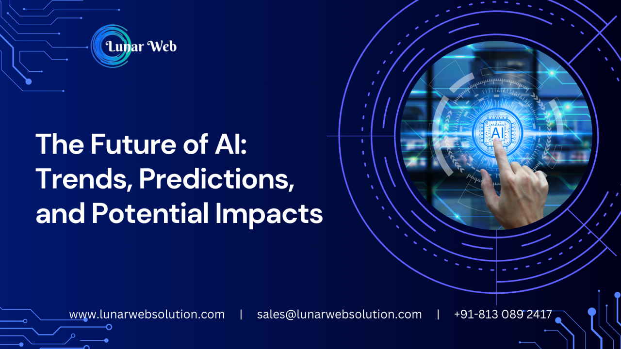 The Future of AI: Trends That Will Shape the Next Decade Conceptual Visualization