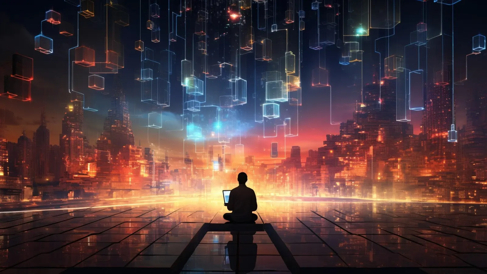 The Future of AI: Trends That Will Shape the Next Decade Conceptual Visualization