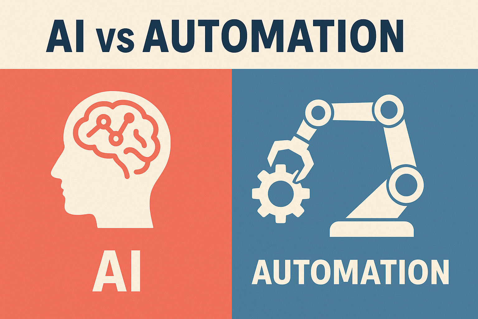AI vs Automation: What’s the Real Difference for <a href=