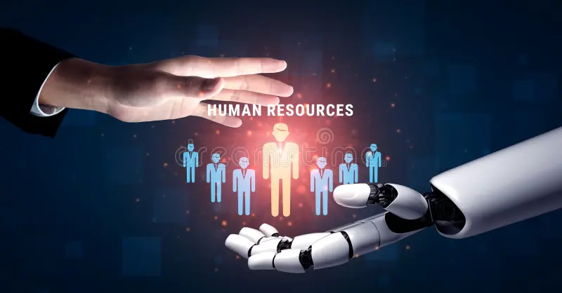 AI in HR: Recruitment and Talent Management Conceptual Visualization