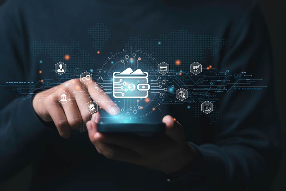 AI in Credit Scoring Models Conceptual Visualization