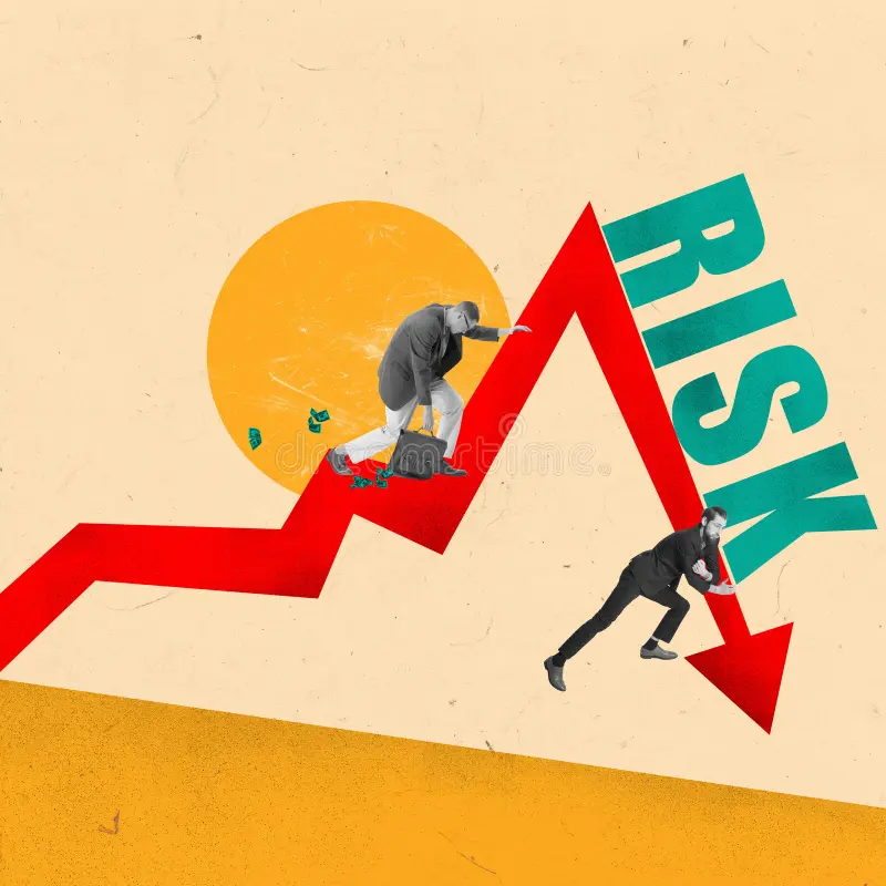 Innovation Risk-Taking vs Stability Conceptual Visualization