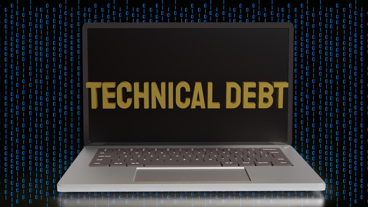 IT Technical Debt Management Conceptual Visualization