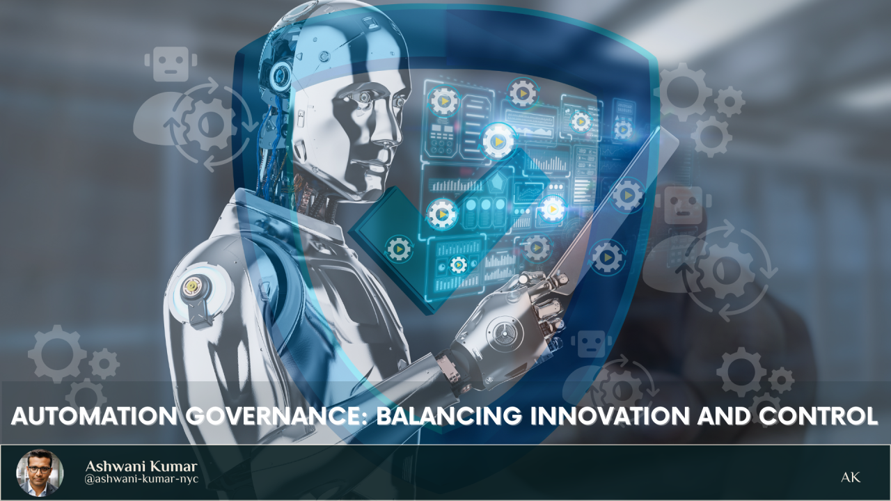 IT Automation Governance and Controls Conceptual Visualization