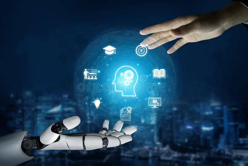 AI-Driven Inventory Management Systems Conceptual Visualization