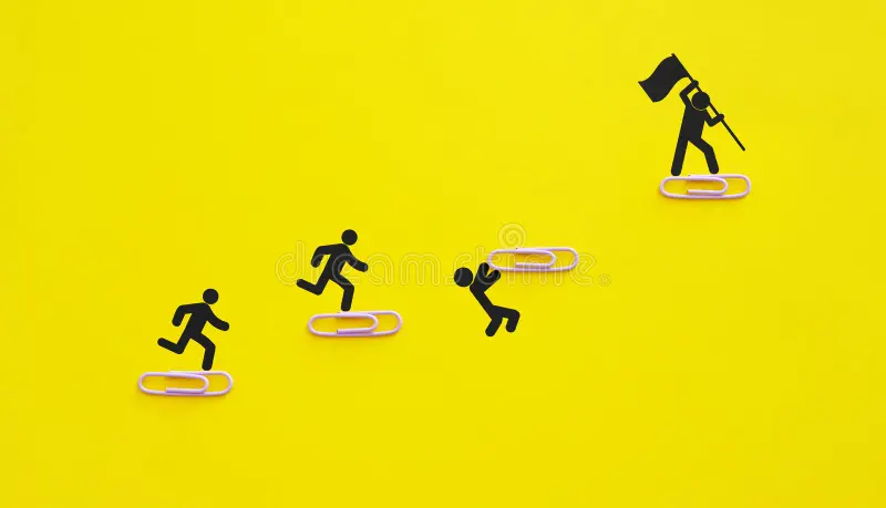 Leadership Adaptability in Volatile Markets Conceptual Visualization