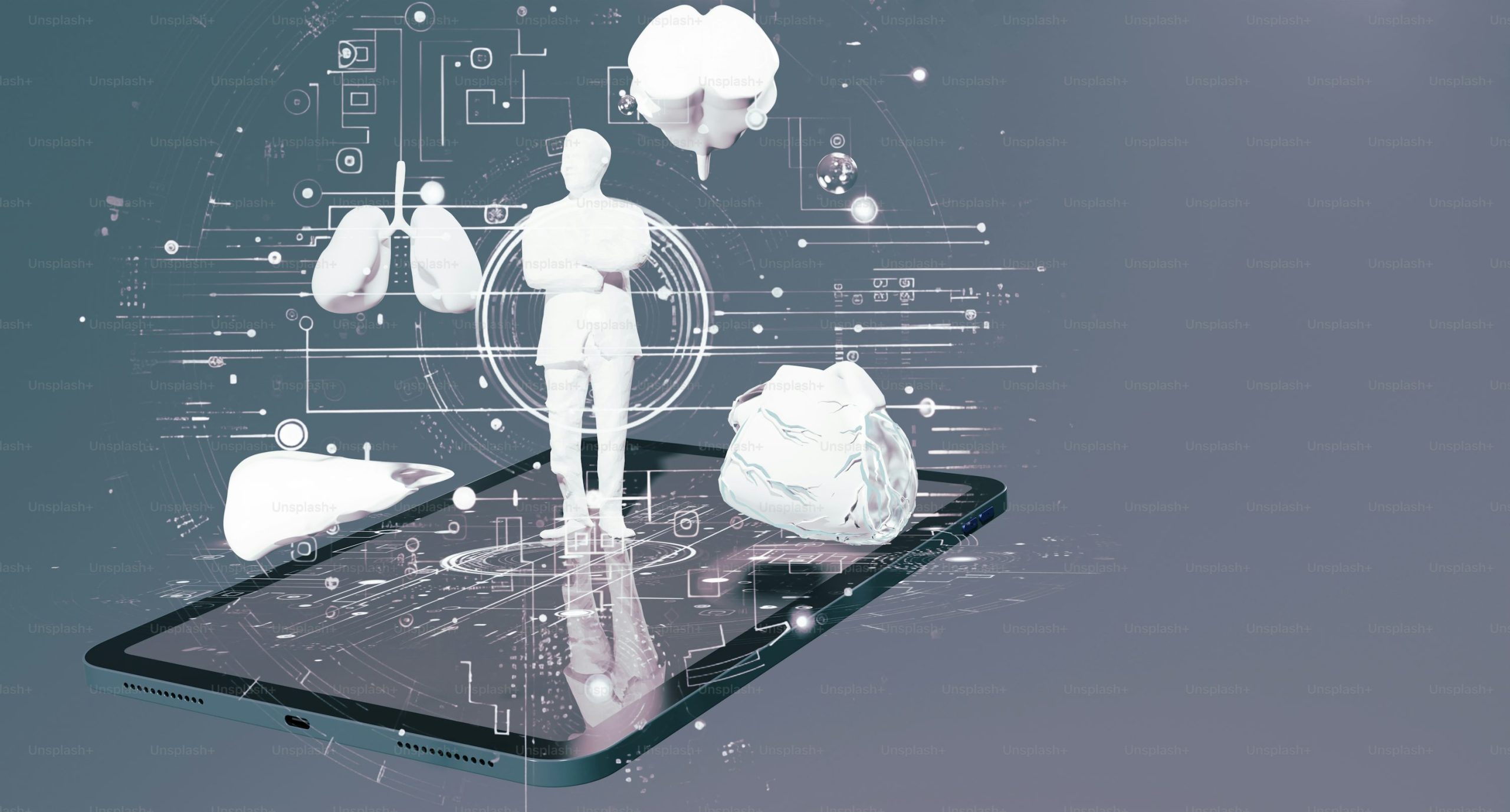 AI in Medical Outcome Explainability Models Conceptual Visualization