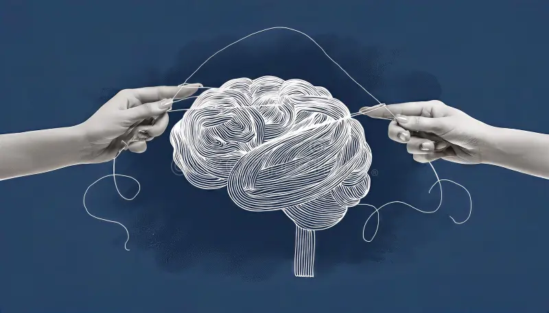 Healthy Lifestyle Choices for Emotional Stability Conceptual Visualization