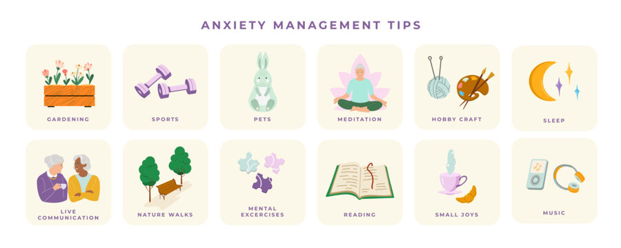 Lifestyle Changes That Reduce Anxiety Naturally Conceptual Visualization