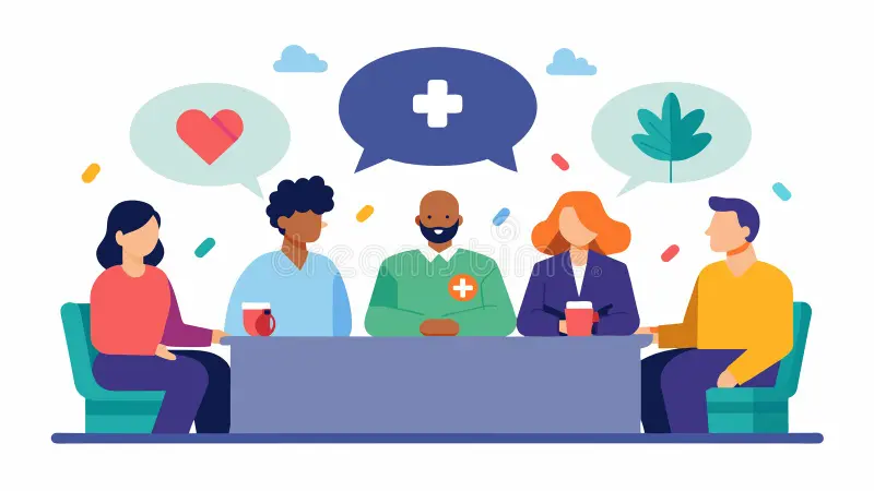 The Role of Community in a Healthy Life Conceptual Visualization